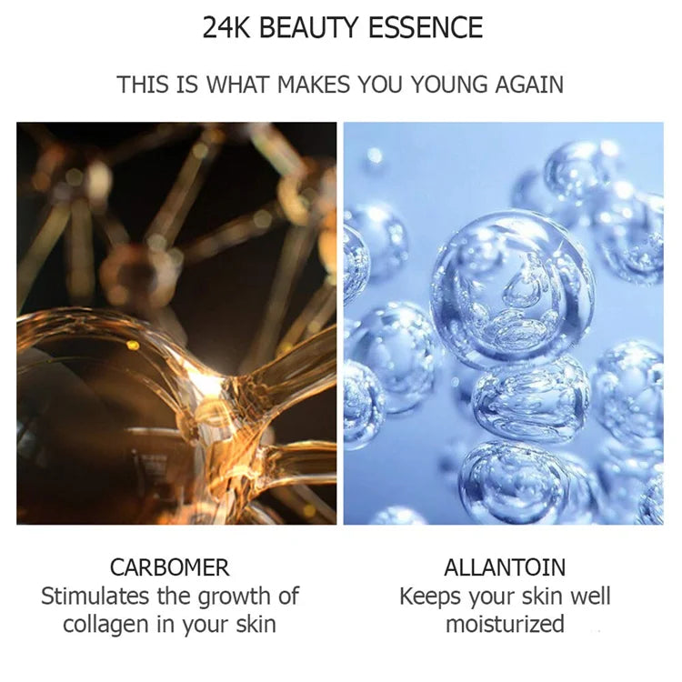 Gold Collagen Protein Peptide Skincare Set – Lifting, Brightening & Anti-Aging