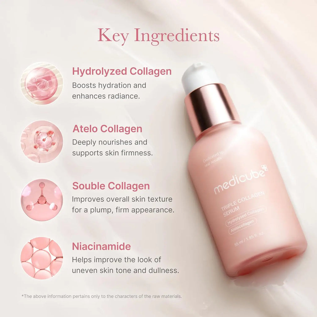 Medicube Triple Collagen Serum – Daytime Nourishing & Brightening Serum (50ml)