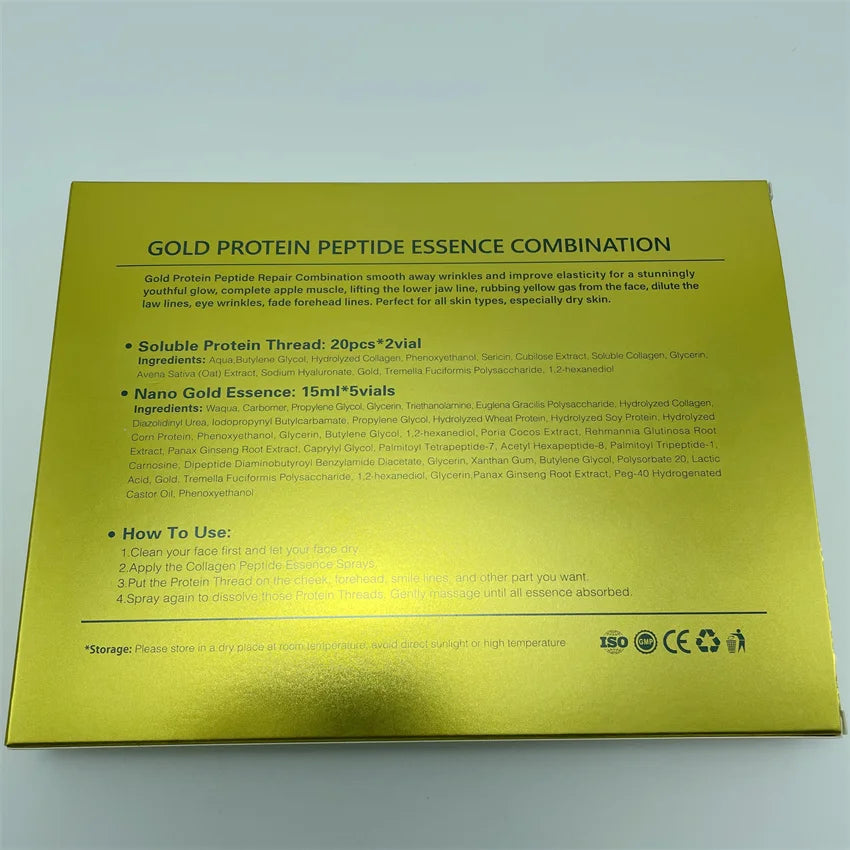 Gold Collagen Protein Peptide Skincare Set – Lifting, Brightening & Anti-Aging