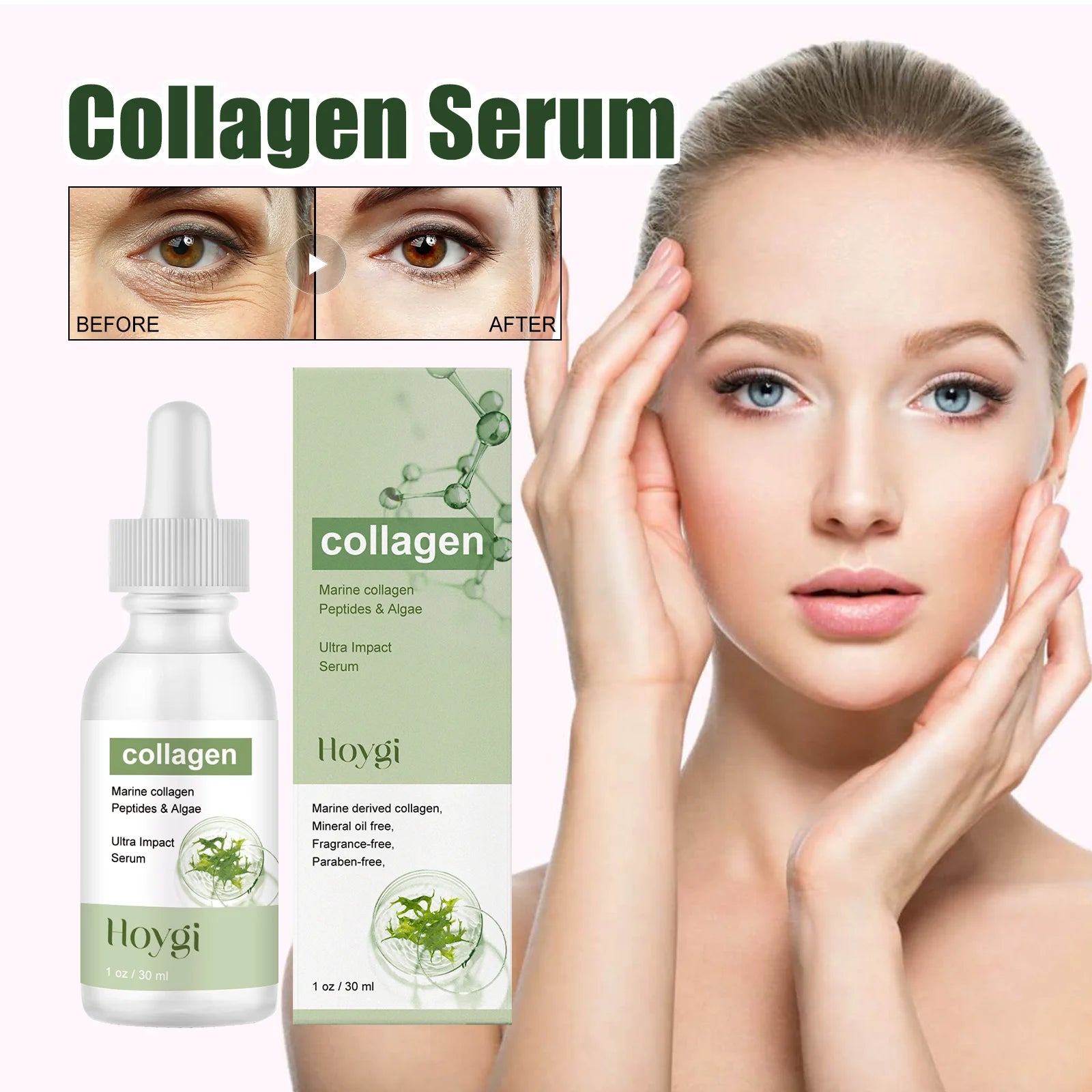 Hoygi Collagen Serum – Hydrating, Brightening & Anti-Wrinkle with Vitamin C (30ml)