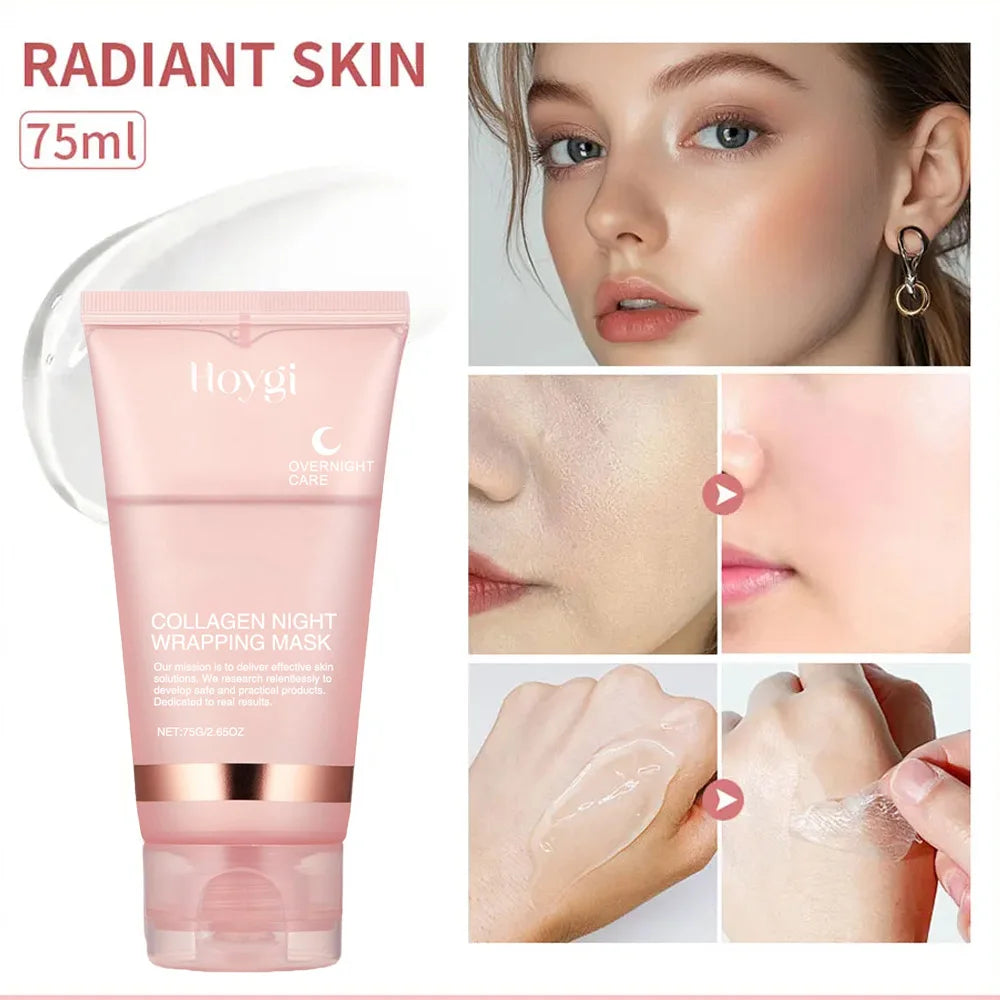 Korean Collagen Overnight Peel Off Mask – Deeply Hydrate, Brighten & Purify (75ml)