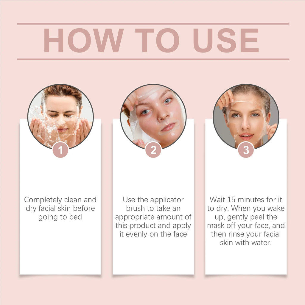 Korean Collagen Overnight Peel Off Mask – Deeply Hydrate, Brighten & Purify (75ml)