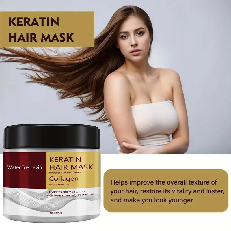 Collagen Keratin Hair Mask – Repair, Smooth & Revitalize Damaged Hair