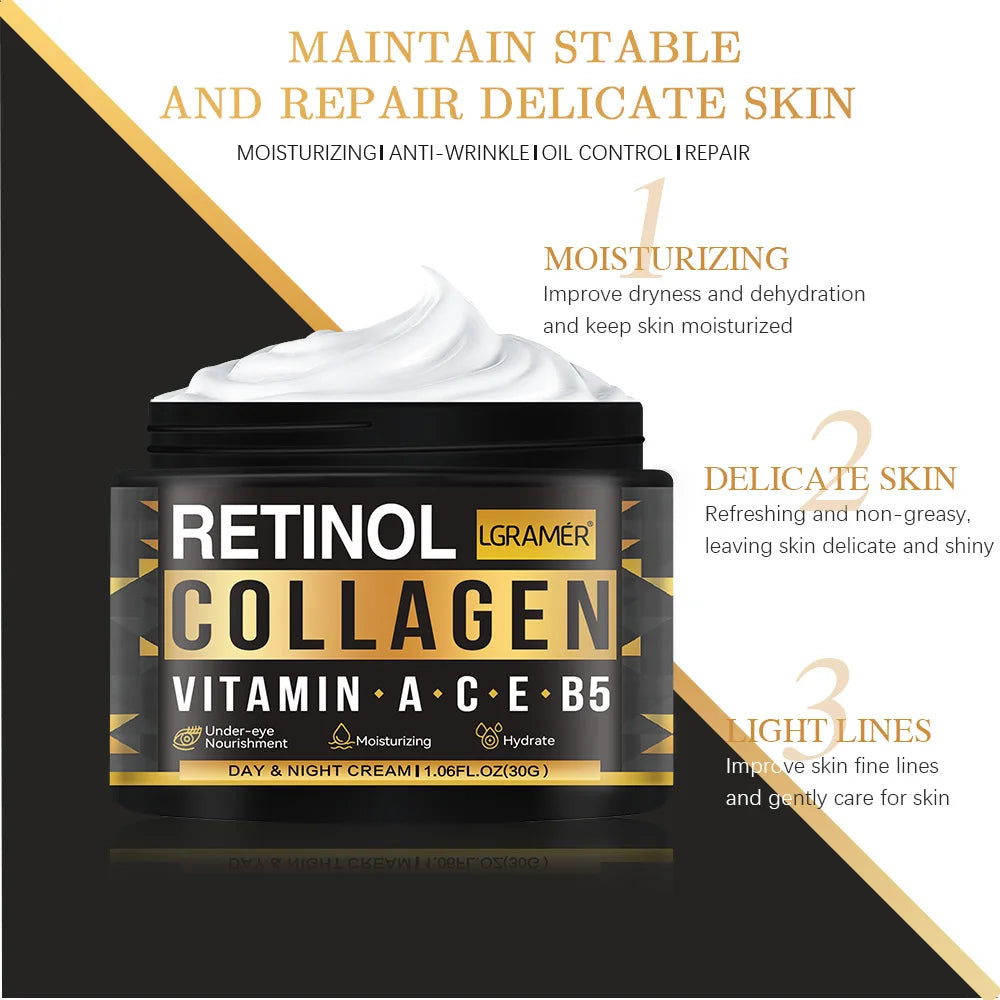 Men’s Retinol & Collagen Face Cream – Moisturizing, Brightening & Anti-Wrinkle