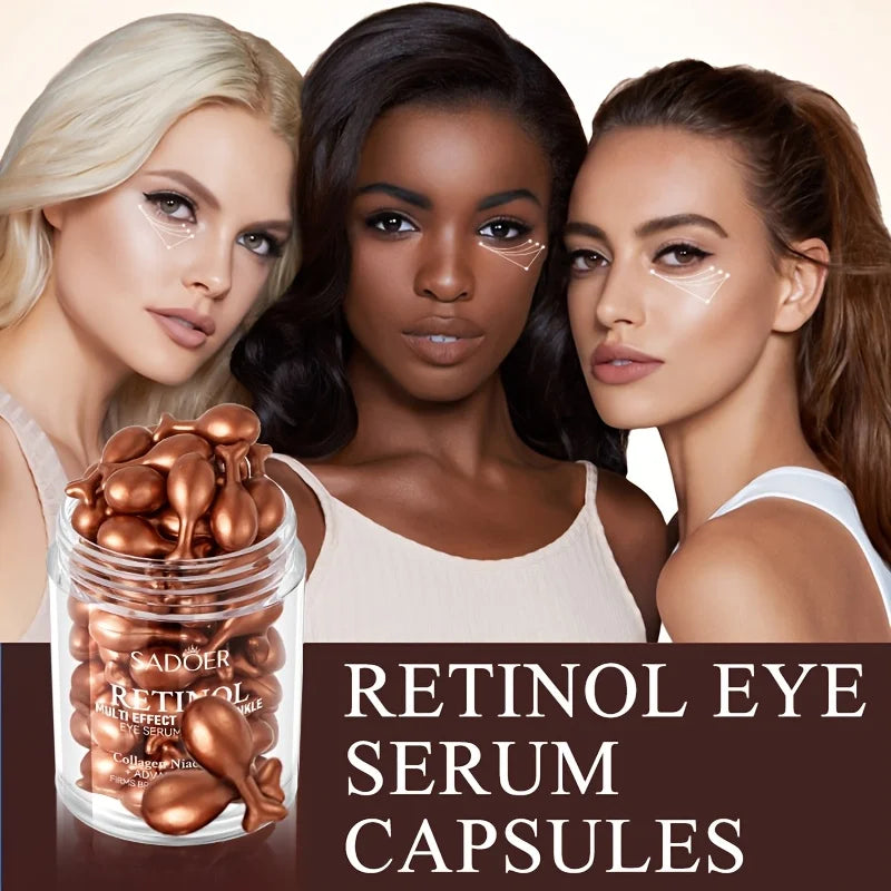 Retinol Multi-Effect Firming Eye Capsule Serum – Hydrating & Anti-Aging (45 Capsules)