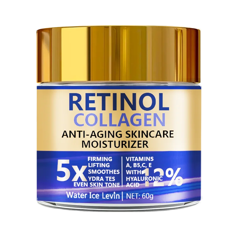 Retinol & Collagen Anti-Aging Face Cream – Firming Moisturizer with Hyaluronic Acid (60g)