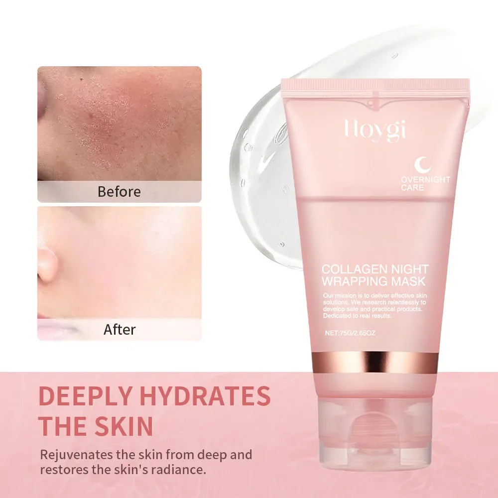 Korean Collagen Overnight Peel Off Mask – Deeply Hydrate, Brighten & Purify (75ml)