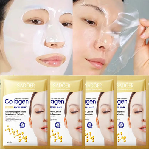 Collagen Anti-Wrinkle Facial Masks – Hydrate, Brighten & Firm Skin (Korean)