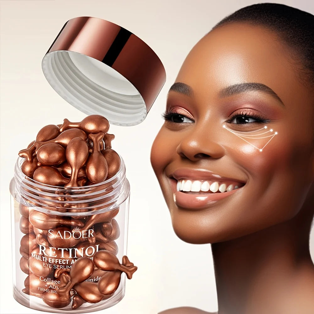 Retinol Multi-Effect Firming Eye Capsule Serum – Hydrating & Anti-Aging (45 Capsules)