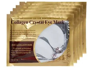 Gold Collagen Crystal Eye Masks – Firming, Hydrating & Anti-Aging Patches (10 Pairs)