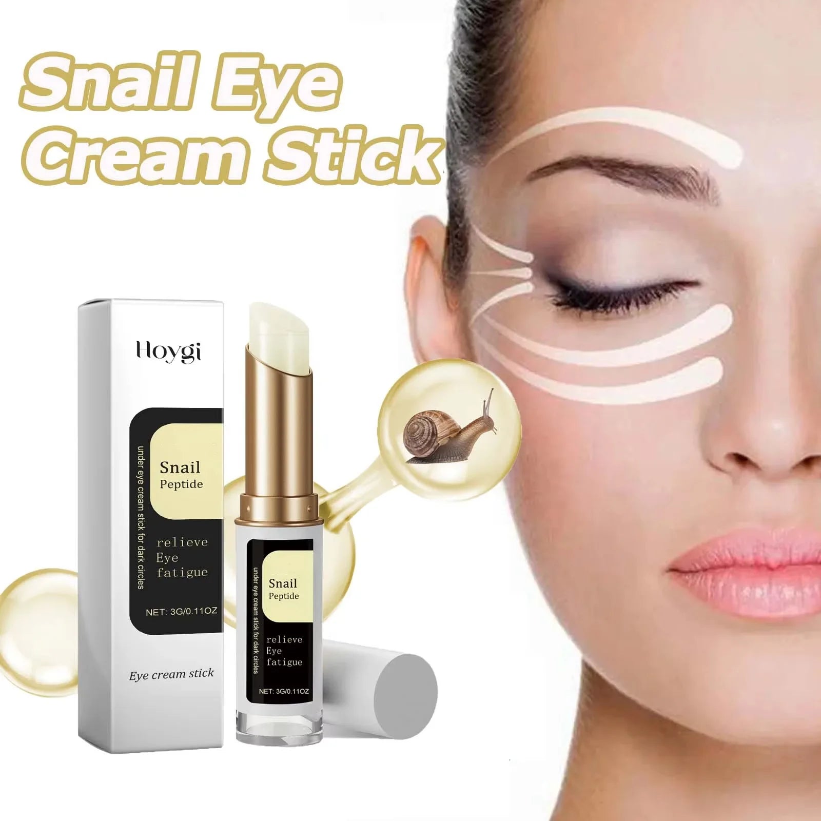 Snail Collagen Eye Cream Stick – Dark Circles, Puffiness & Fine Lines